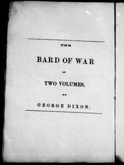 Cover of: The bard of war in two volumes