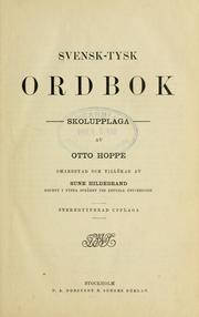 Cover of: Svensk-Tysk ordbok