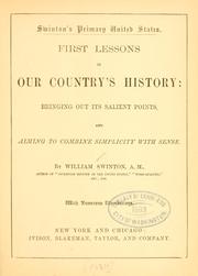 Cover of: Swinton's primary United States. by William Swinton
