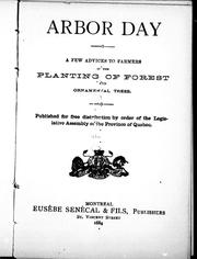 Cover of: Arbor day by [J.C. Chapais].