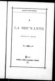 Cover of: A la brunante: contes et récits