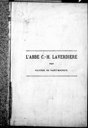 Cover of: L' abbé C.-H. Laverdière