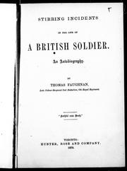 Cover of: Stirring incidents in the life of a British soldier: an autobiography