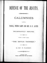 Defence of the Jesuits by W. Flannery