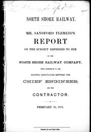 North Shore Railway by Fleming, Sandford Sir