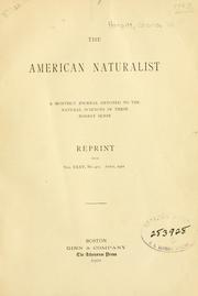 Cover of: Synopses of North-American invertebrates by Charles W Hargitt, Charles W Hargitt