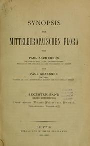 Cover of: Synopsis der mitteleuropaïschen Flora