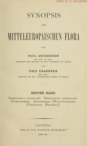 Cover of: Synopsis der mitteleuropaïschen flora
