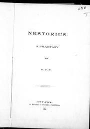 Cover of: Nestorius: a phantasy