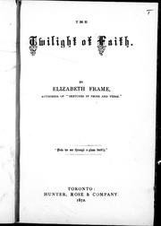 Cover of: The twilight of faith