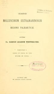 Cover of: Synopsis molluscorum extramarinorum, regionis palæarcticæ.