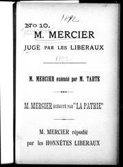 M. Mercier jugé par les libéraux