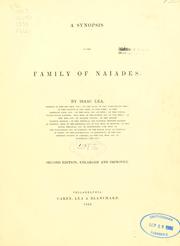 Cover of: synopsis of the family of Naiades.
