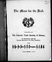 Cover of: The mass for the dead | 