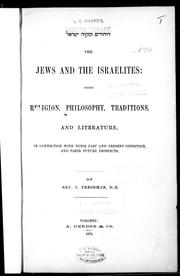 Cover of: The Jews and the Israelites