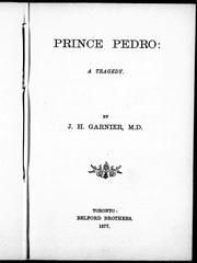Cover of: Prince Pedro: a tragedy