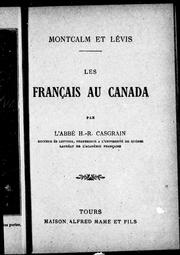 Cover of: Montcalm et Lévis by H. R. Casgrain