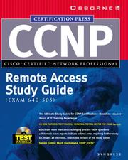 Cover of: CCNP remote access study guide by Syngress Media Inc.