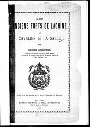 Cover of: Les anciens forts de Lachine et Cavelier de La Salle by Désiré Girouard