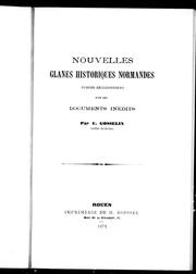Cover of: Nouvelles glanes historiques normandes puisées exclusivement dans des documents inédits