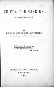 Cover of: Cripps, the carrier by by Richard Doddridge Blackmore.