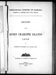 Cover of: Report on the Queen Charlotte Islands, 1878