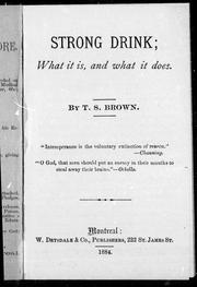 Cover of: Strong drink by by T. S. Brown.