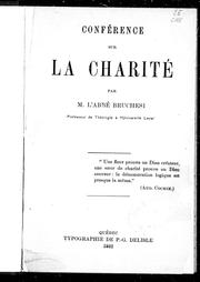 Cover of: Conférence sur la charité