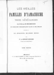 Cover of: Les vieilles familles d'Yamachiche by François Lesieur Desaulniers