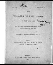 Cover of: The voyages of the Cabots in 1497 and 1498: with an attempt to determine their landfall and to identify their island of St. John