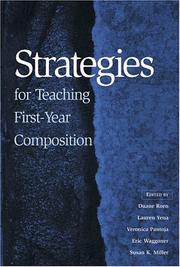 Cover of: Strategies for teaching first-year composition