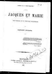 Jacques et Marie by Napoléon Bourassa