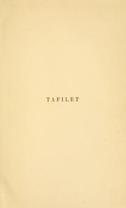 Cover of: Tafilet by Harris, Walter