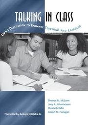 Cover of: Talking in Class by Thomas M. McCann, Larry R. Johannessen, Elizabeth Kahn, Joseph M. Flanagan