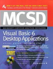 Cover of: McSd Visual Basic 6 Desktop Applications Study Guide: Exam 70-176 (MCSD Certification)