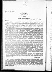 Cover of: Message du Gouverneur-Général, transmettant copie de la correspondance relative à la sentence de mort prononcée contre Ambroise Lépine pour le meurtre de Thomas Scott à Fort-Garry