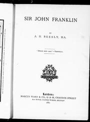 Sir John Franklin by A. H. Beesly