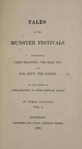 Tales of the Munster festivals by Gerald Griffin