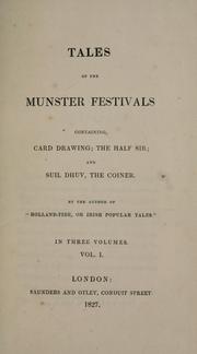 Cover of: Tales of the Munster festivals by Gerald Griffin