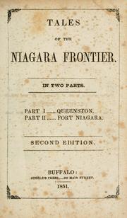 Cover of: Tales of the Niagara Frontier by Jesse Walker