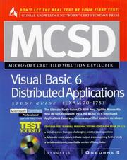 Cover of: MCSD Visual Basic 6 distributed applications study guide (exam 70-175) by Syngress Media, Inc.