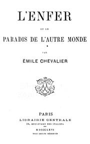 Cover of: L' enfer et le paradis de l'autre monde