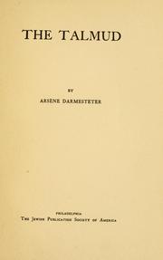 The Talmud by Arsène Darmesteter