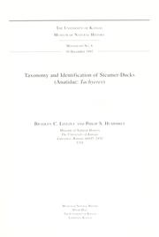 Cover of: Taxonomy and identification of steamer-ducks (Anatidae | Bradley C. Livezey