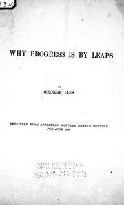 Cover of: Why progress is in leaps
