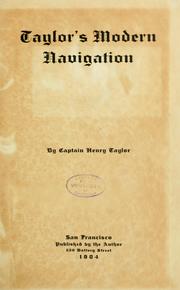 Cover of: Taylor's modern navigation