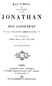 Cover of: Jonathan et son continent: la société américaine