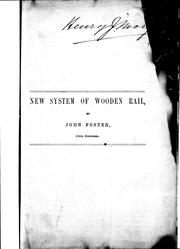Cover of: New system of wooden rail