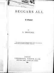 Cover of: Beggars all: a novel