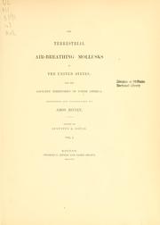 Cover of: The terrestrial air-breathing mollusks of the United States by Binney, Amos, Binney, Amos